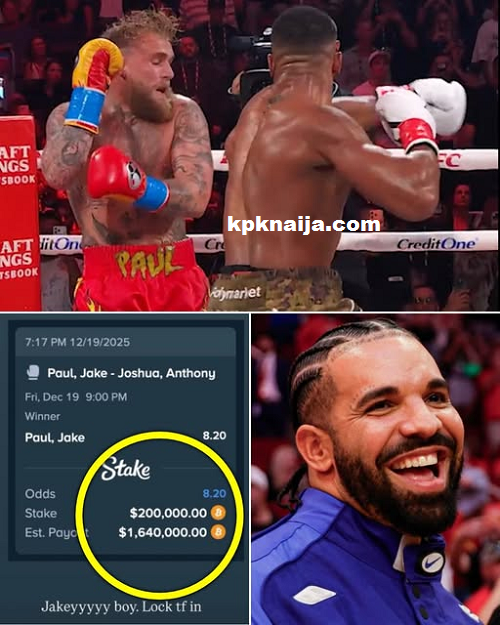 Drake Loses $200K After Failed Bet on Jake Paul vs. Anthony Joshua Fight