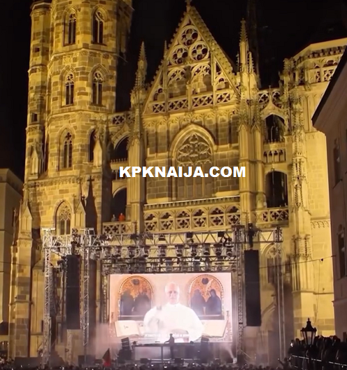 Košice Lights Up: Thousands Celebrate Archbishop Bober's 75th Birthday with Major Outdoor Event near St. Elisabeth Cathedral