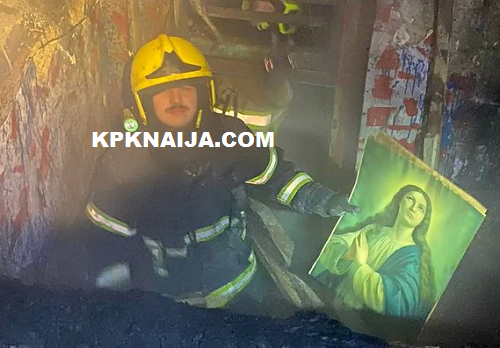 Virgin Mary Artwork Miraculously Intact After Serbian Fire